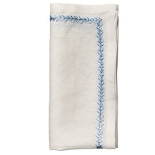 Load image into Gallery viewer, Jardin Periwinkle Linen Napkin