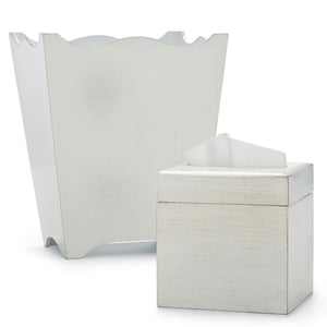 Riviera White Tissue Cover - Maisonette Shop