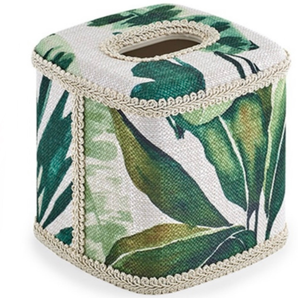 Tropical Leaves Tissue Box Cover