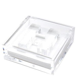 Initial Acrylic Cocktail Napkin Holder & Weight