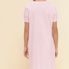 Load image into Gallery viewer, Pink Short Sleeve Nightshirt