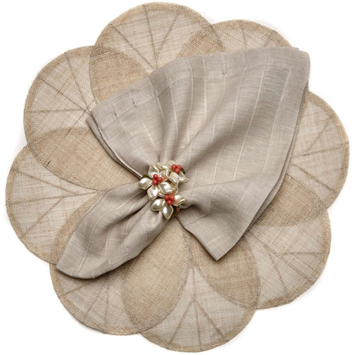 Sinamay Flower Natural Placemat