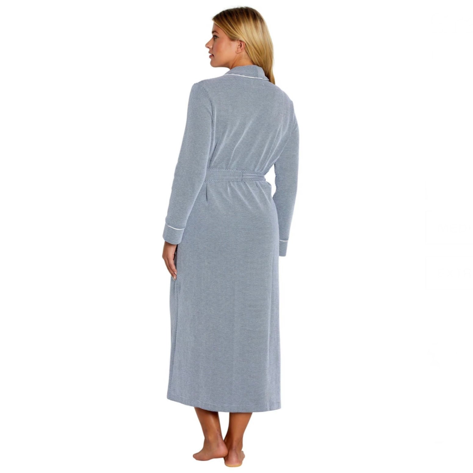 Grace Long Textured Pima Cotton Robe XSmall Grace Long Textured Pima Cotton Robe XSmall
