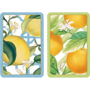 Citrus Large Type Playing Cards - 2 Decks Included - Maisonette Shop