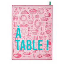 Load image into Gallery viewer, A Table Tea Towel Pink